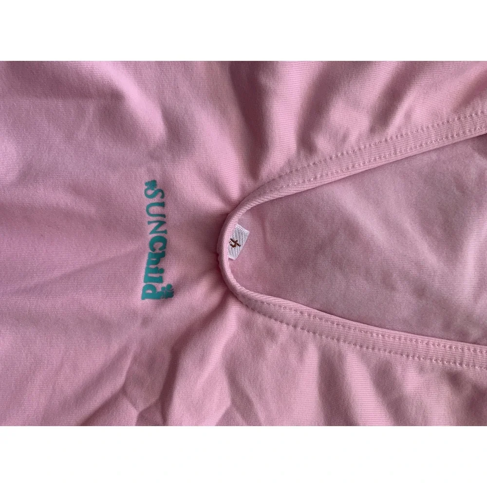Sunchild Kids Pink Hello Sunchild Palm Tree One Piece Swimsuit‎ Size 4